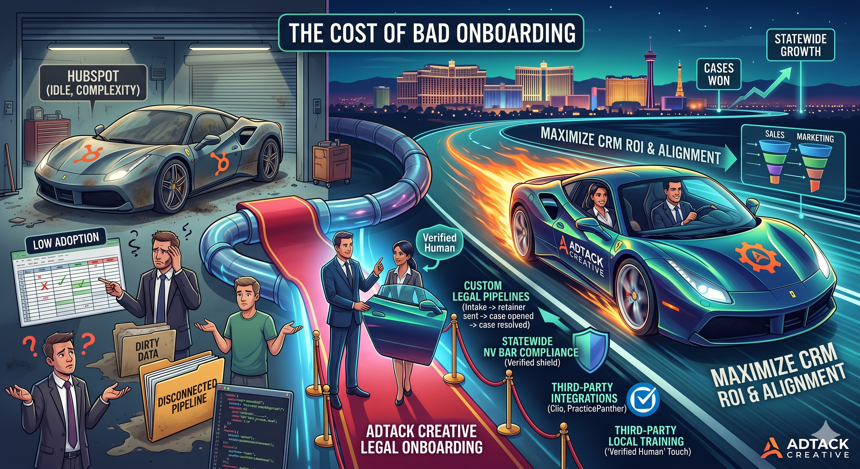 HubSpot onboarding for law firms Nevada - ADTACK Creative