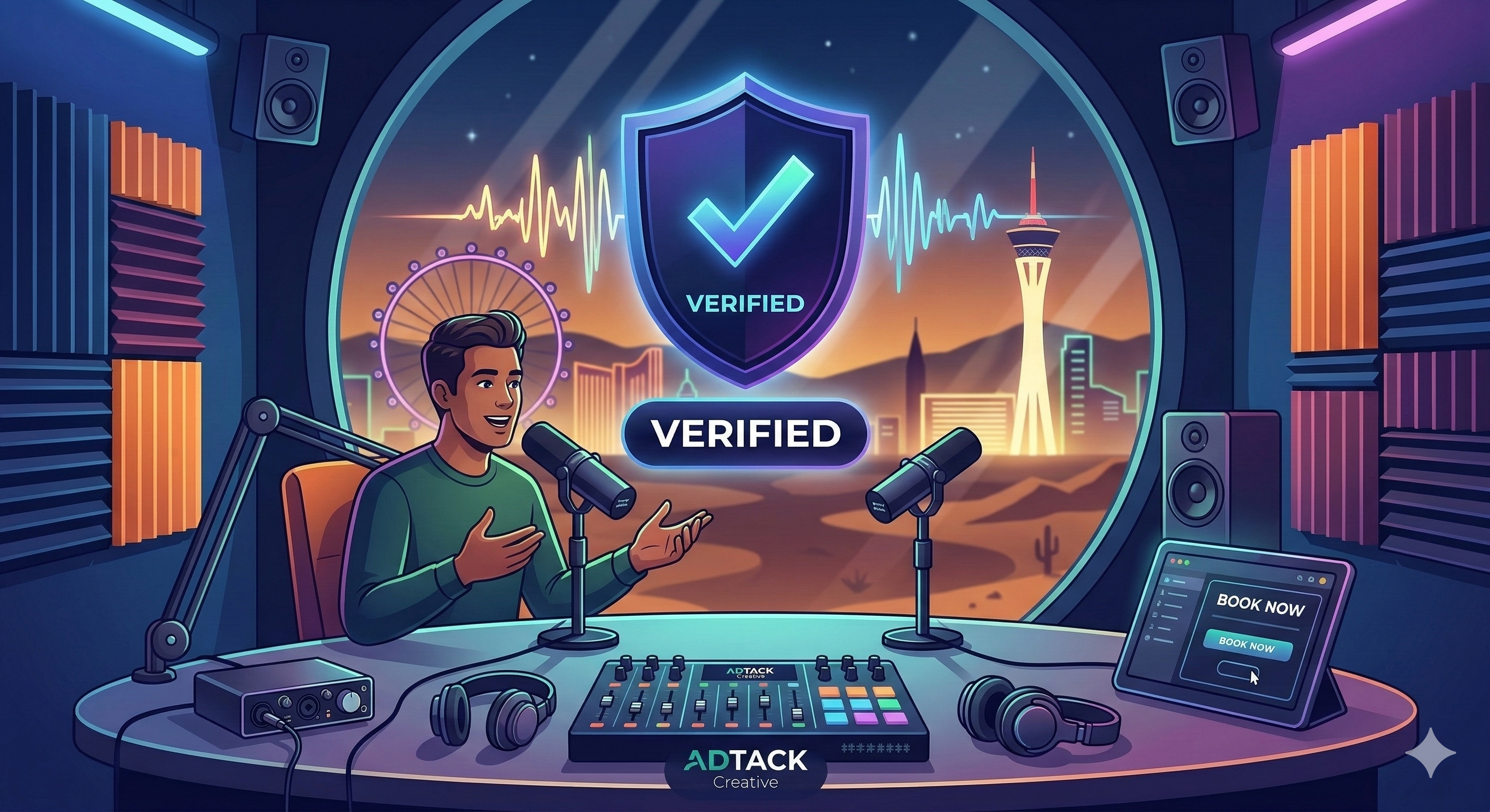 Podcast Studio Rental Las Vegas - ADTACK Creative