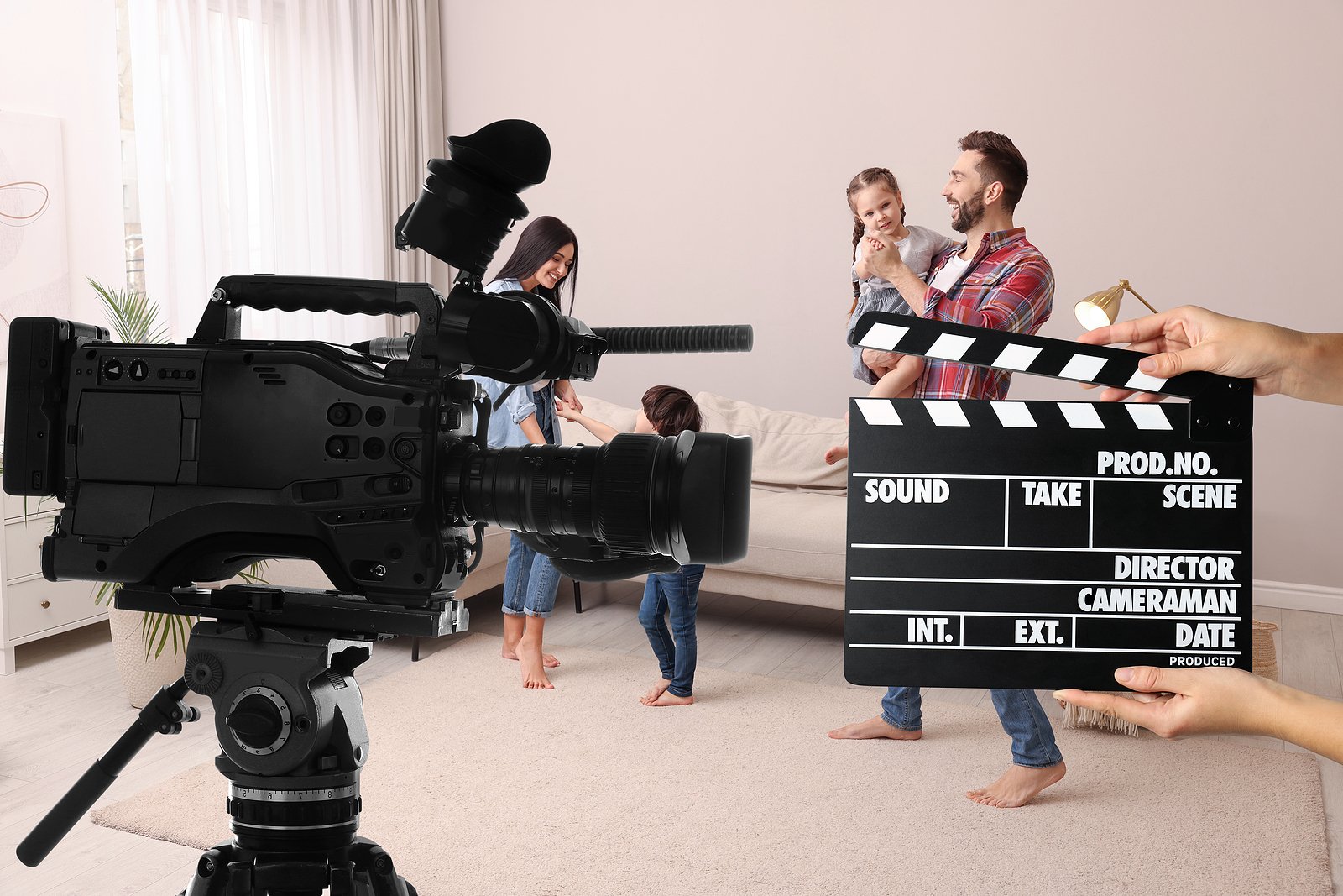 Family acting for a Las Vegas video marketing video 